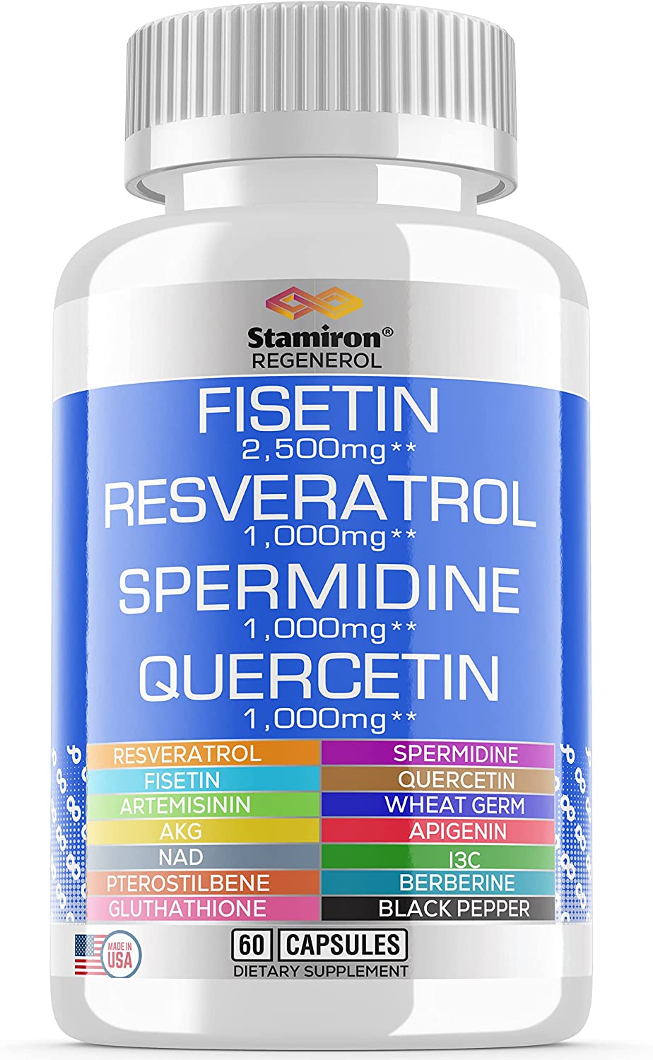 Resveratrol Quercetin Fisetin Spermidine Wheat Germ